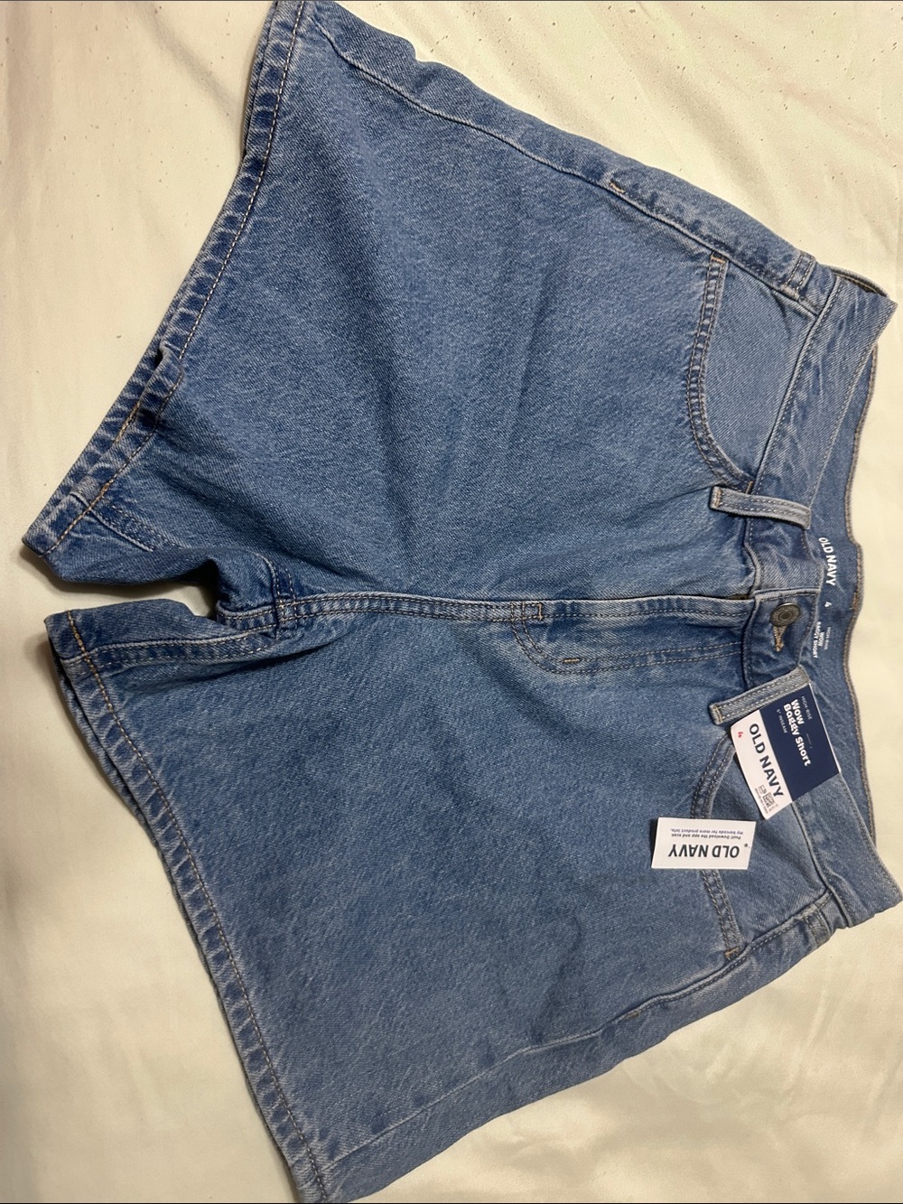 Old Navy Light Blue High-Waist Denim Shorts